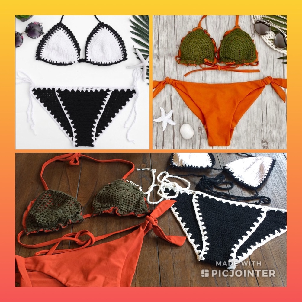 NWOT Zaful Crochet Bikini Bundle